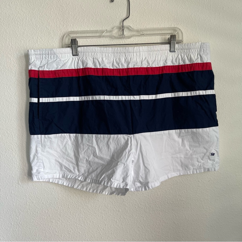 Christian Dior Striped Swim Trunks Board Shorts